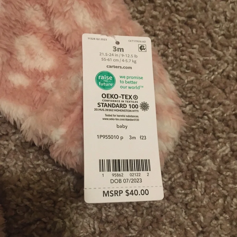 Carter’s Baby Winter Bodysuit Size 3M